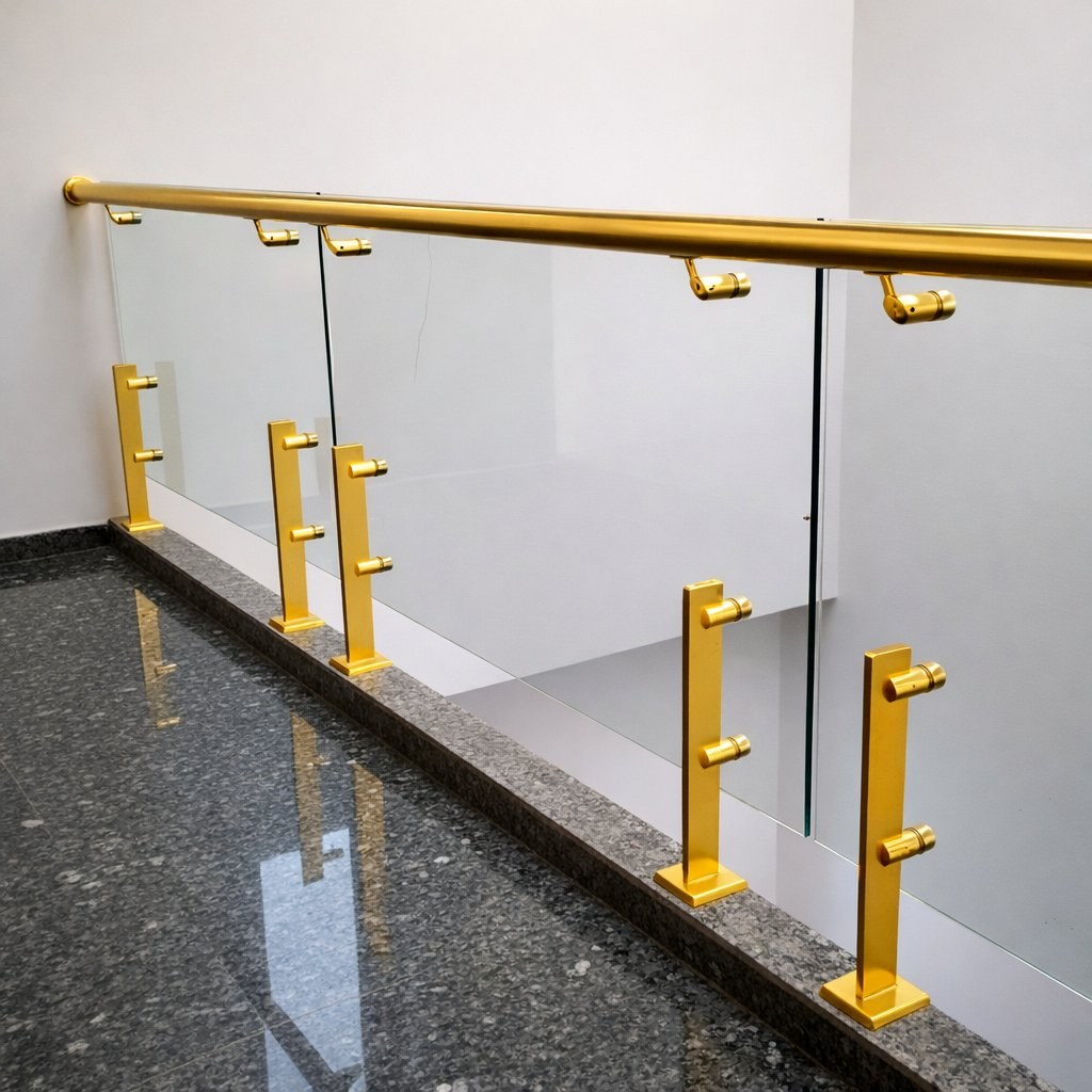 Arch Glass Partition PVD