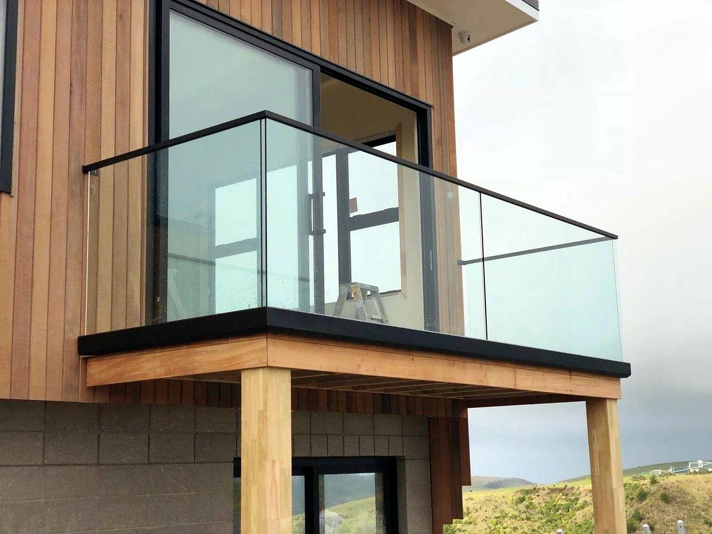 Premium aluminium glass balcony railing system